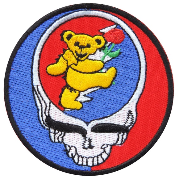 Accessories - Grateful Dead Patch iron on Band Bear skull DIY